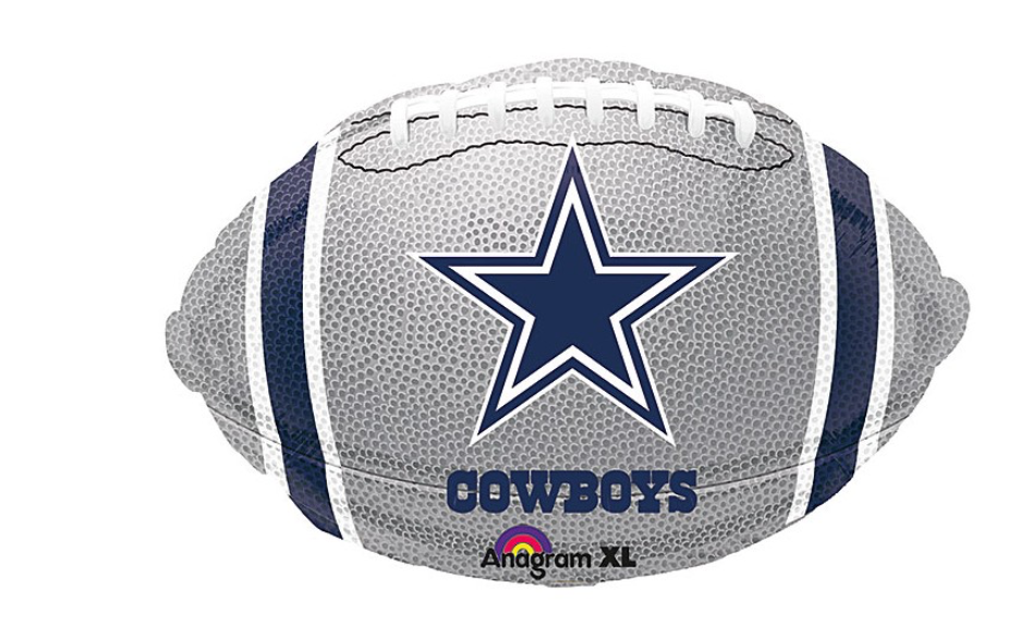 18″ Dallas Cowboys Football foil balloon