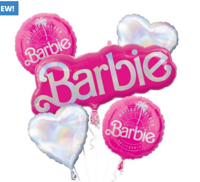 Barbie Malibu Beach Foil Balloon Bouquet