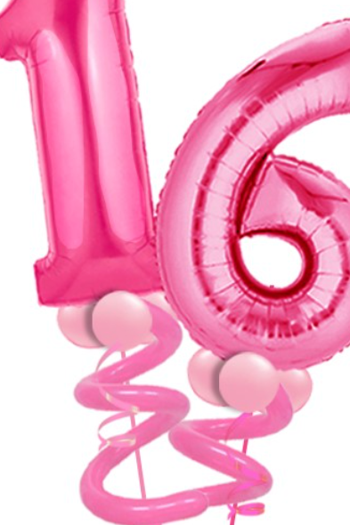 Sweet 16 Birthday Balloon Bouquet Goparty Decoration 8464