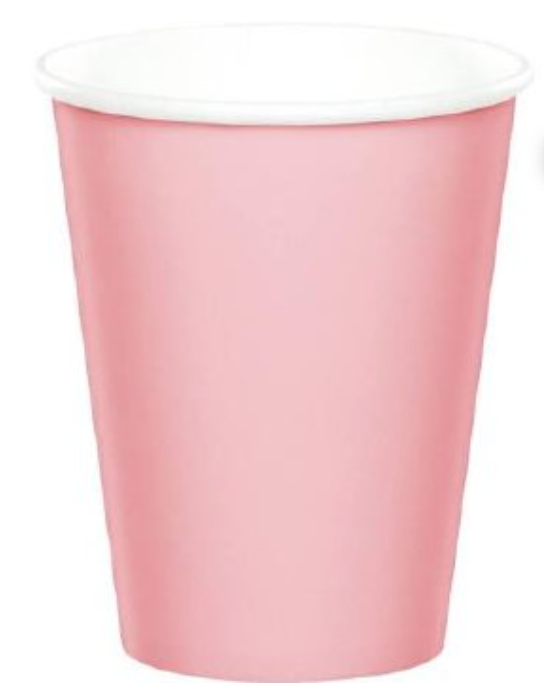 9 oz Hot/Cold Cups Classic Pink (24 counts)