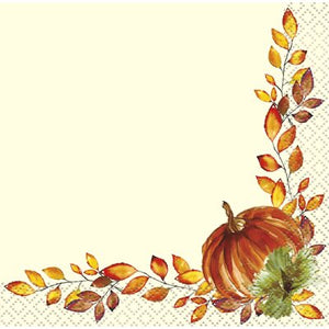 Unique Industries Watercolor Fall Pumpkins Beverage Napkins, 16 Count (Copy)