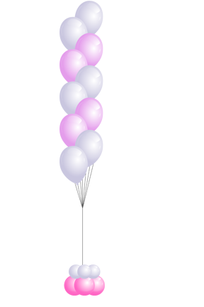 Latex Cascading Balloons Bouquet