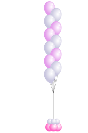 Latex Cascading Balloons Bouquet