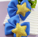 Adorable Pair pigtail hair bows in color of your choice