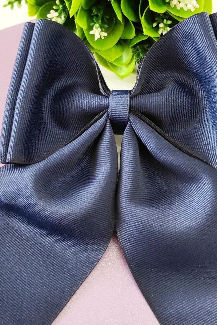 Cheer Bow Solid Color with Pony Tale