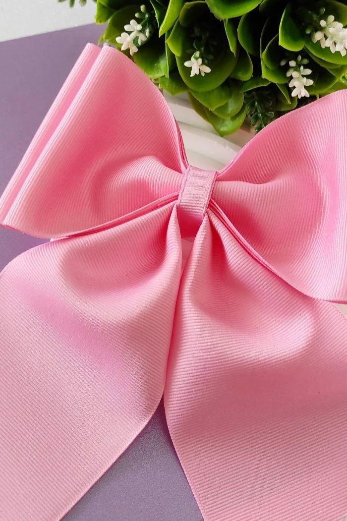 Cheer Bow Solid Color with Pony Tale