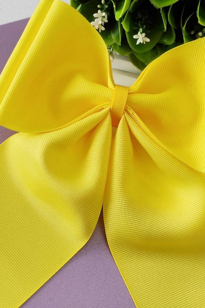 Cheer Bow Solid Color with Pony Tale