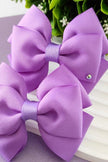 Solid Color Hair Bows, 4 Inch Hair Bow, Girls Hair Bow, Toddler Hair Bow