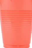 Coral 16 oz Plastic Cups 20 counts