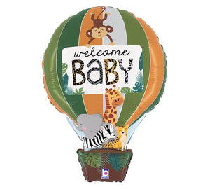 30″ Animal Welcome Baby – Foil Balloon