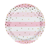 Pink & Gold Baby Dinner Plates (8 counts)