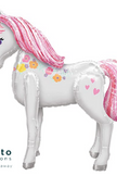 Unicorn Airwalker or Unicorn Shaped Foil Balloon 46