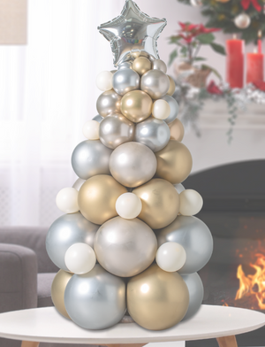 Mini Christmas Tree Inflated Balloon Stack