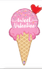 Sweet Valentine Ice Cream 35″  Foil Balloon