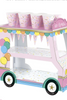 Rainbow Birthday Sweets Ice Cream Truck Dessert Stand with Ice Cream Wrappers