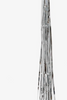 Silver Foil Tassel Balloon Tail 6 ft