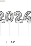 2024 Balloon Cake Topper Set