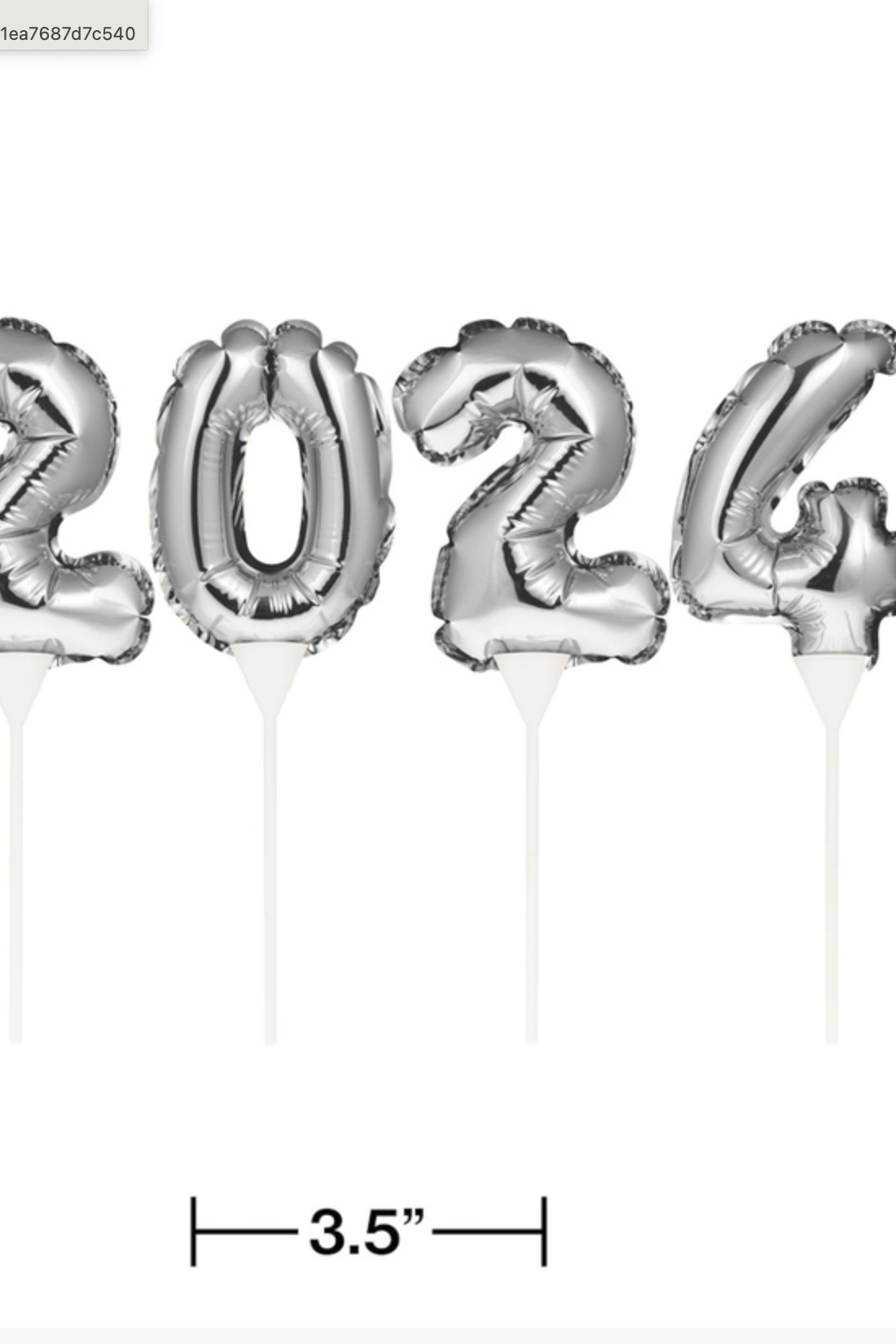 2024 Balloon Cake Topper Set