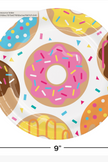 Donut Time Dinner Plates (8 counts)