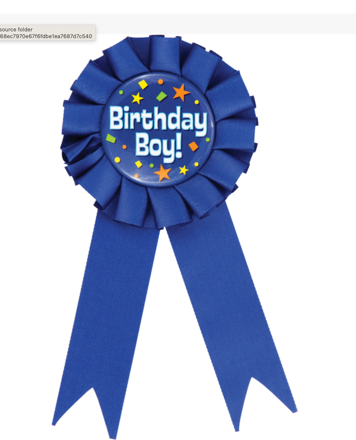 Medallion Award Ribbon Birthday Boy (1 count)