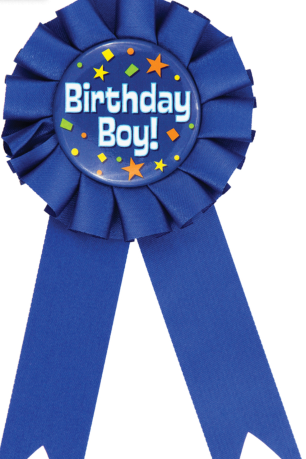 Medallion Award Ribbon Birthday Boy (1 count)