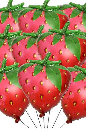 26 Inch Shape Strawberry Foil Balloon (1 count)