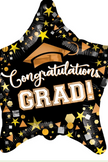 18 inch  Congratulations Grad  foil Star Balloons