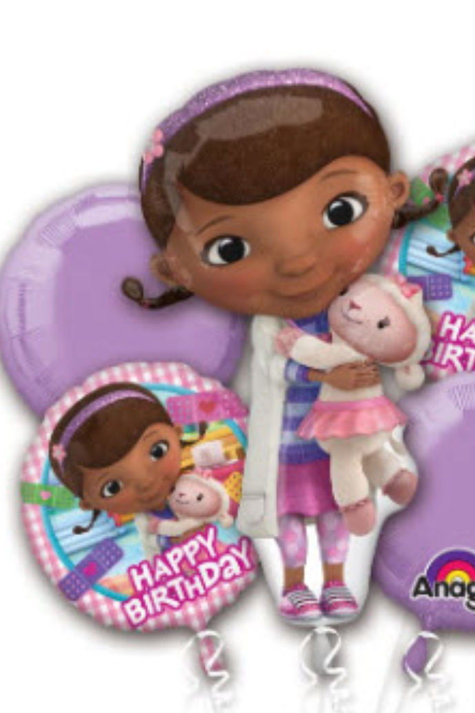 Doc Mcstuffins Birthday Balloon Bouquet