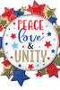 Peace Love Unity Stars 30