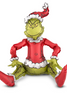 24″ Santa Grinch Sitting – Dr. Seuss Foil Balloon (Air-Fill)