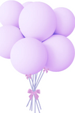 Giant Round Pastel  Balloon Bouquet