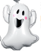 White Ghost Shaped Foil Balloon 30 Inch