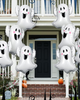 White Ghost Shaped Foil Balloon 30 Inch