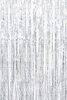 Fringe Door Curtain 1m x 2m (3.25' x 6.5') Silver