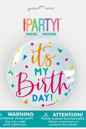 It's My Birthday Confetti Badge