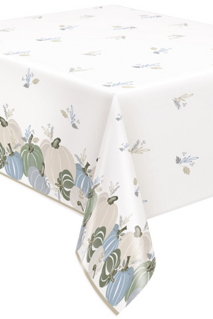 Modern Pastel Thanksgiving Rectangular Plastic Table Cover 54