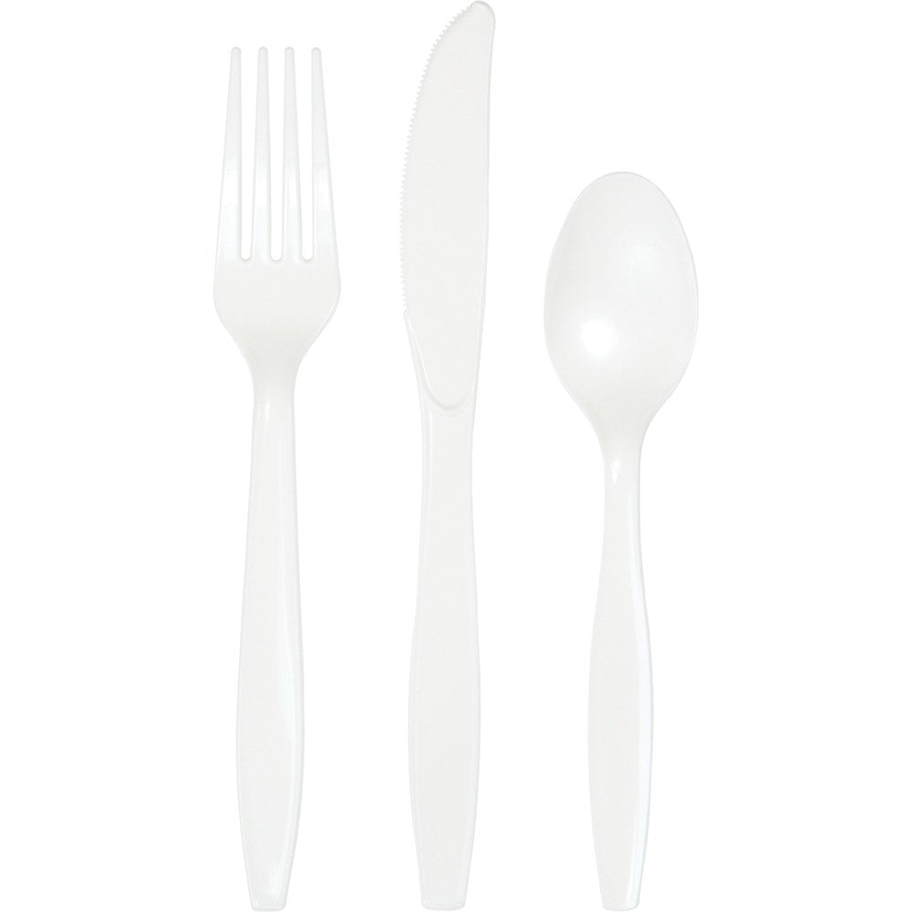 White Assorted Cutlery