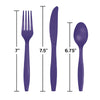 Plastic Cutlery Assort Purple