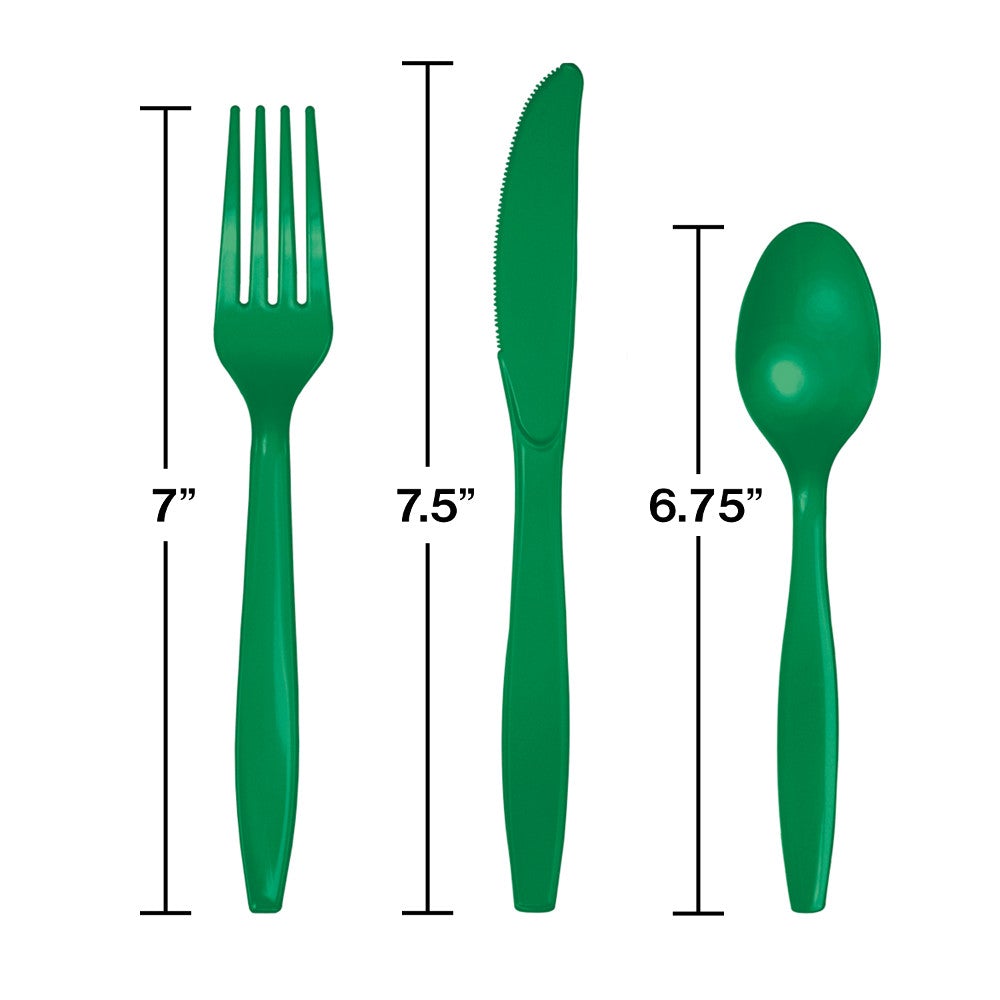 Emerald Green Assorted Cutlery