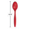 Classic Red Plastic Spoon (24 counts)