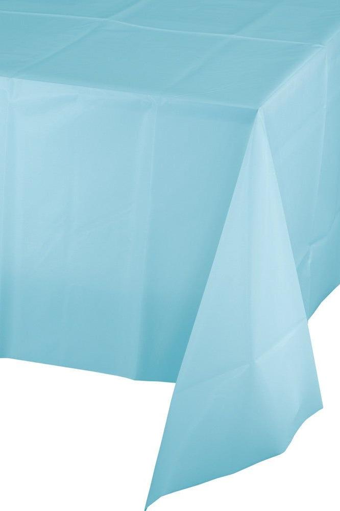 Pastel Blue Plastic Tablecover