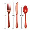 Glitter Classic Red Assorted Cutlery