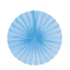 Pastel Blue Paper Fan 16