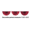 Foil Bunting Garland 6.5 Red