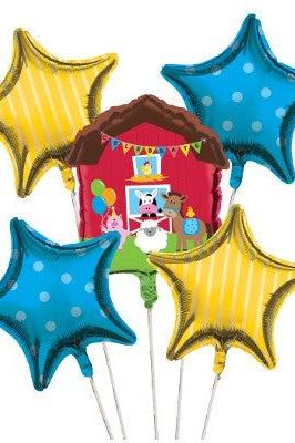 Farmhouse Fun Balloon Cluster