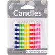 Multicolor Stripe Candles