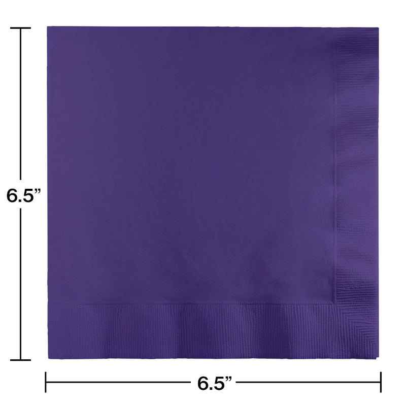 Lunch Napkins 2-Ply Purple (50 counts)