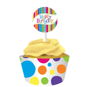 Bright & Bold Cupcake Wrappers