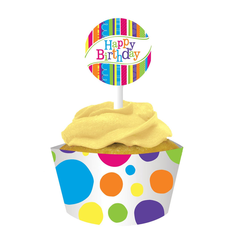 Bright & Bold Cupcake Wrappers