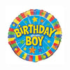Birthday Boy Round Foil Balloon 18